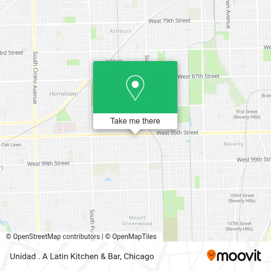 Unidad . A Latin Kitchen & Bar map