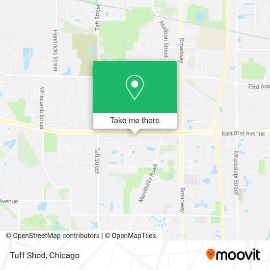 Tuff Shed map