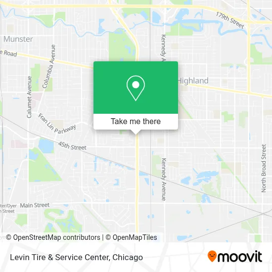 Levin Tire & Service Center map