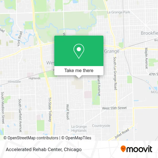 Accelerated Rehab Center map