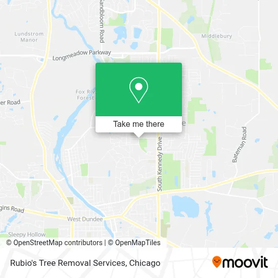 Rubio's Tree Removal Services map