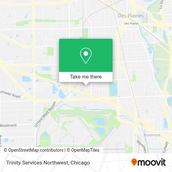 Trinity Services Northwest map