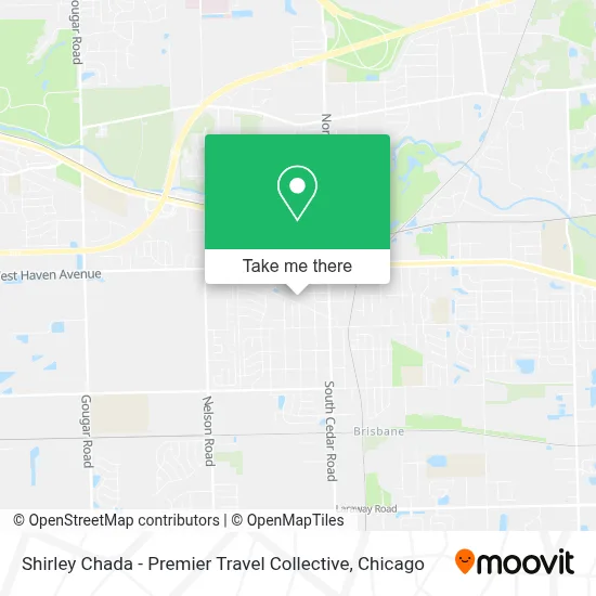 Shirley Chada - Premier Travel Collective map