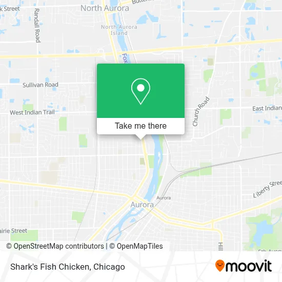 Shark's Fish Chicken map