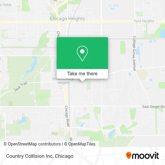 Country Collision Inc map