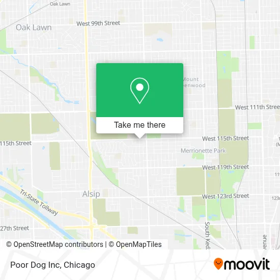 Poor Dog Inc map