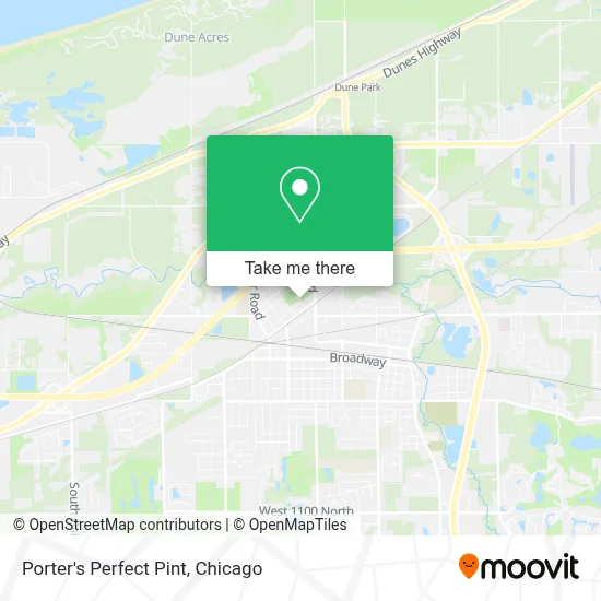 Porter's Perfect Pint map