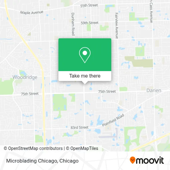 Microblading Chicago map