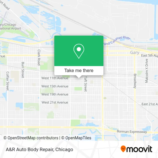 A&R Auto Body Repair map