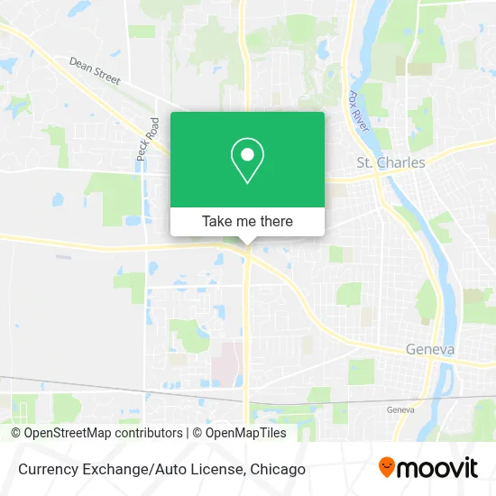 Currency Exchange/Auto License map