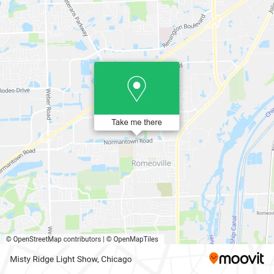 Misty Ridge Light Show map
