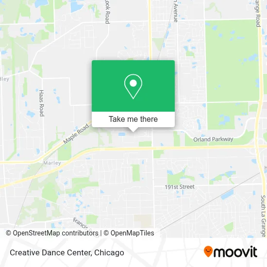 Creative Dance Center map