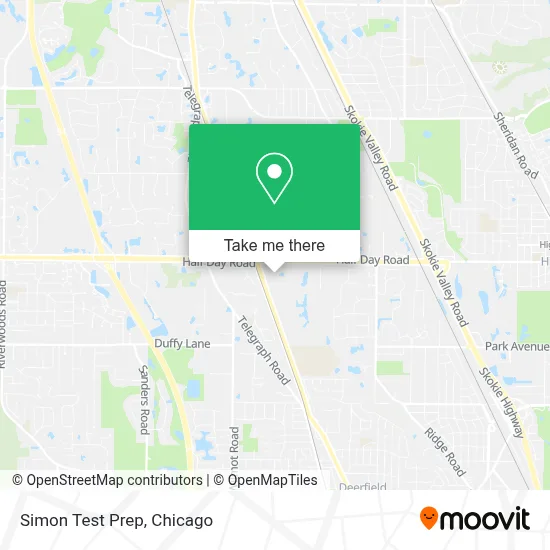 Simon Test Prep map