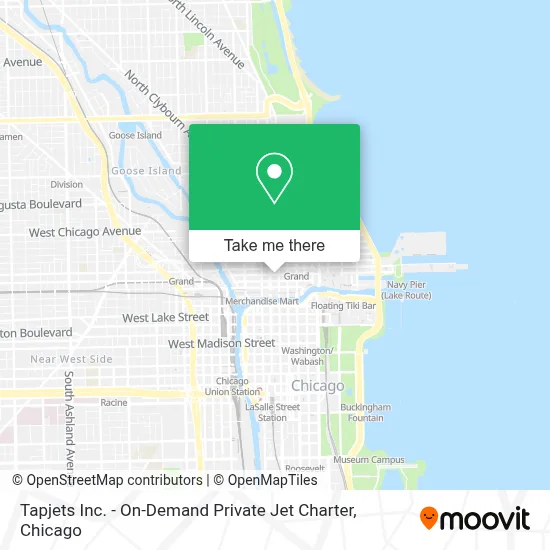 Tapjets Inc. - On-Demand Private Jet Charter map