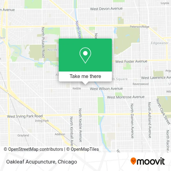 Oakleaf Acupuncture map