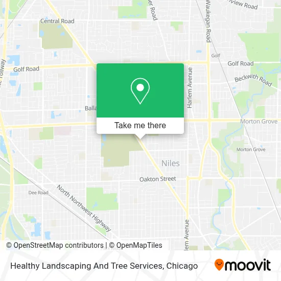 Healthy Landscaping And Tree Services map