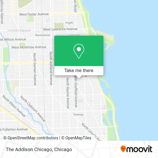 The Addison Chicago map