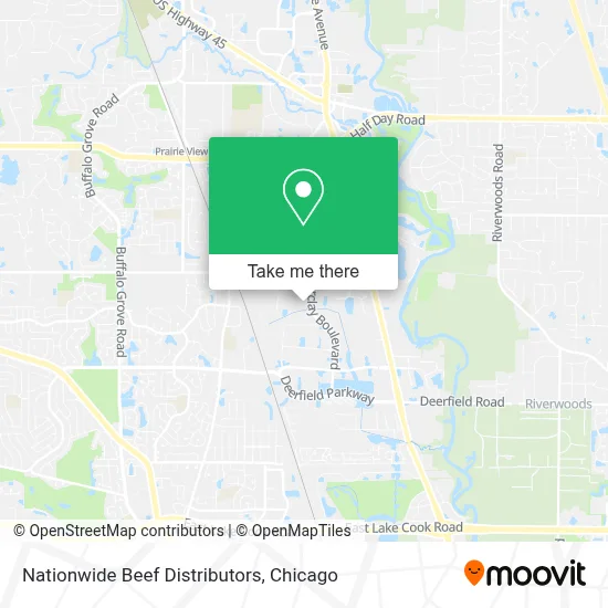 Nationwide Beef Distributors map