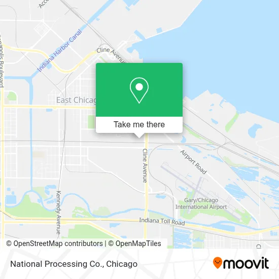 National Processing Co. map
