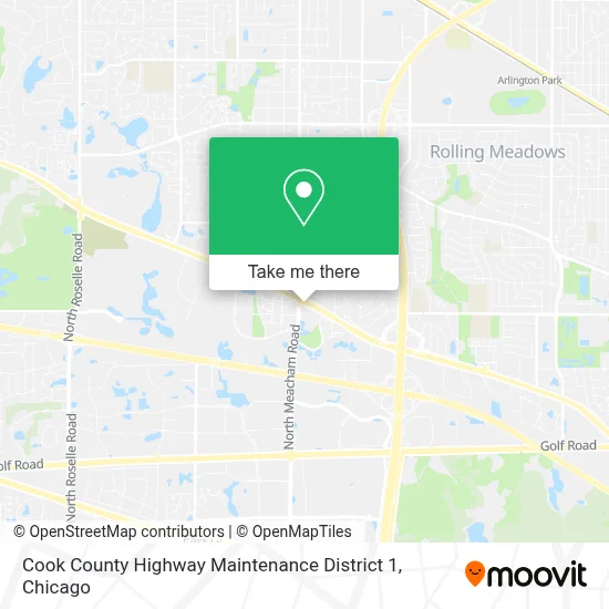Cook County Highway Maintenance District 1 map