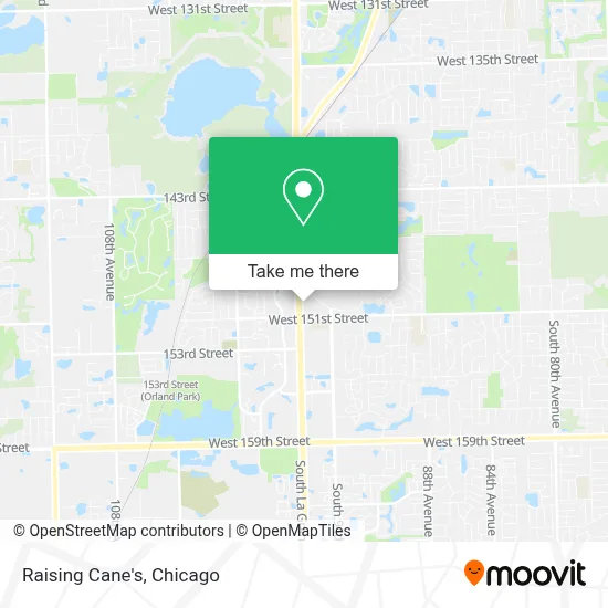 Raising Cane's map