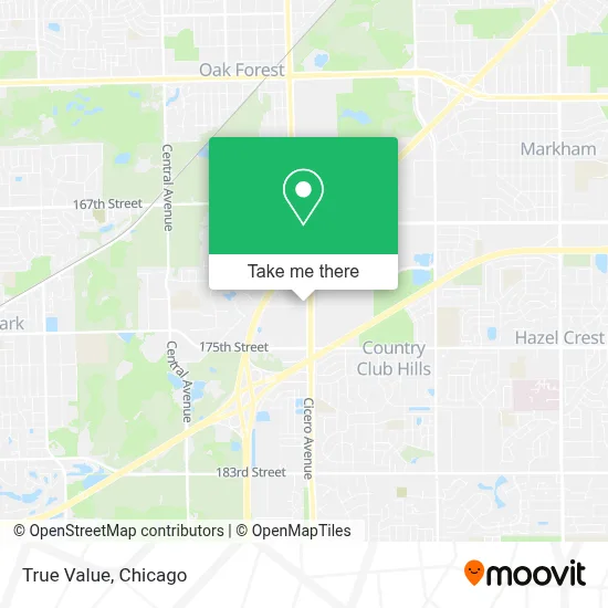 True Value map