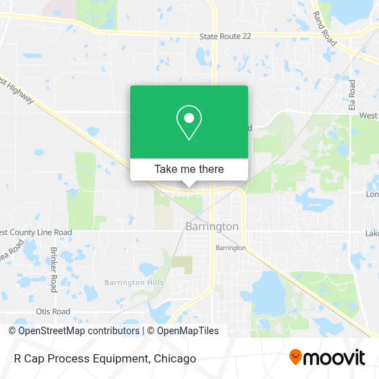 R Cap Process Equipment map