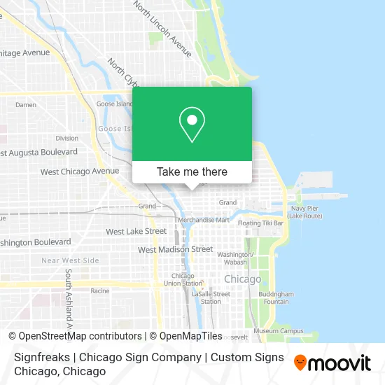 Signfreaks | Chicago Sign Company | Custom Signs Chicago map