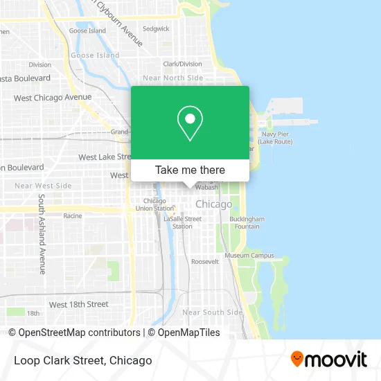 Loop Clark Street map