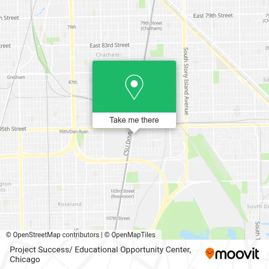 Project Success/ Educational Opportunity Center map