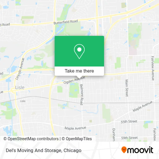 Del's Moving And Storage map