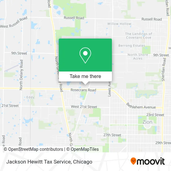Jackson Hewitt Tax Service map
