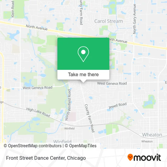 Front Street Dance Center map