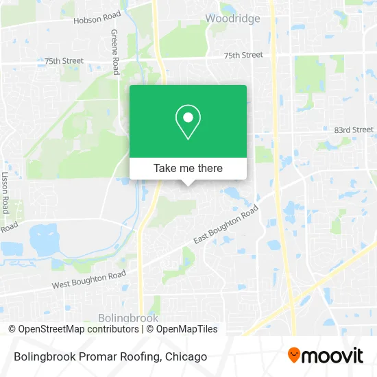 Bolingbrook Promar Roofing map