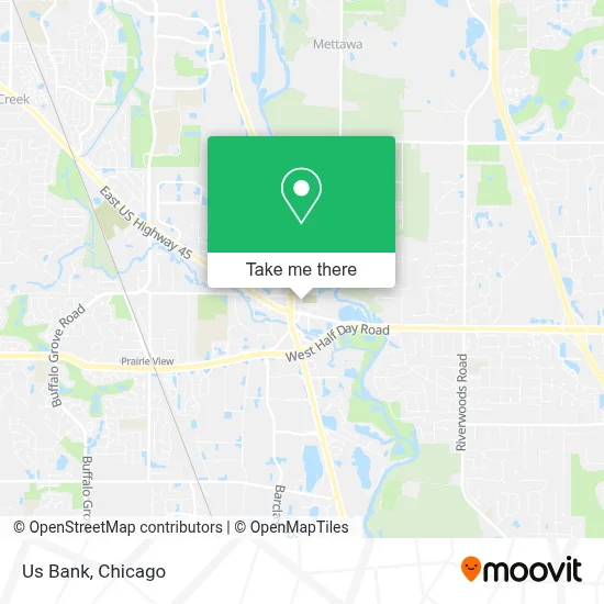 Us Bank map