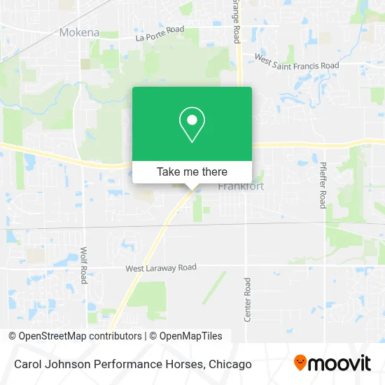 Carol Johnson Performance Horses map