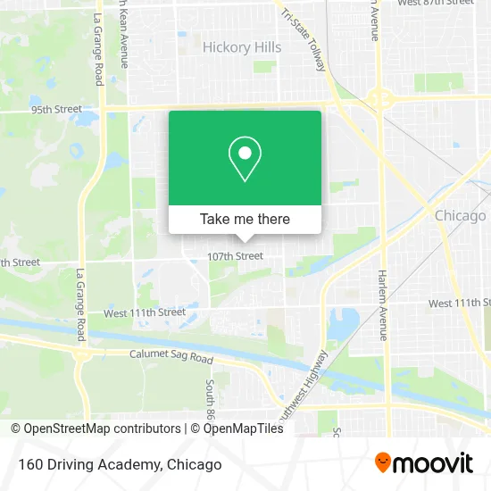 160 Driving Academy map