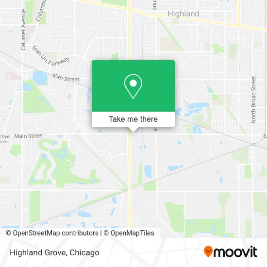 Highland Grove map