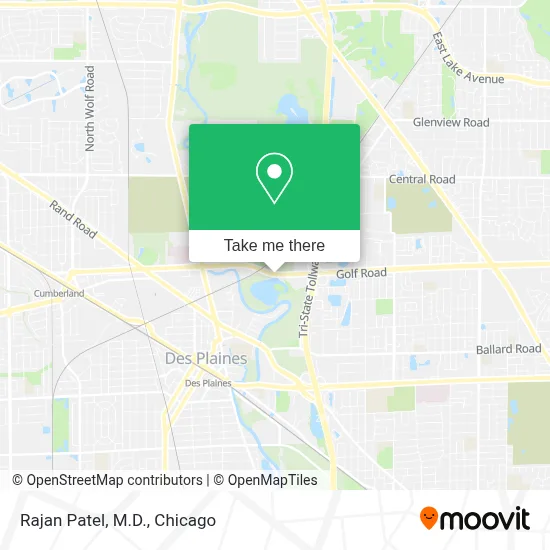 Rajan Patel, M.D. map