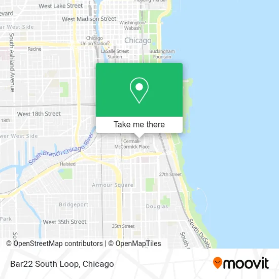 Bar22 South Loop map