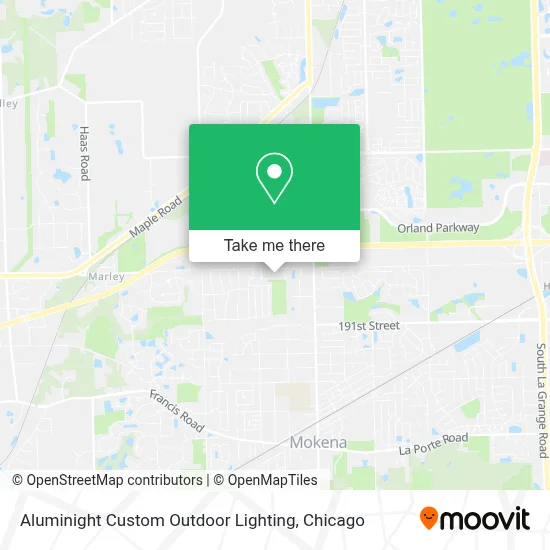 Aluminight Custom Outdoor Lighting map