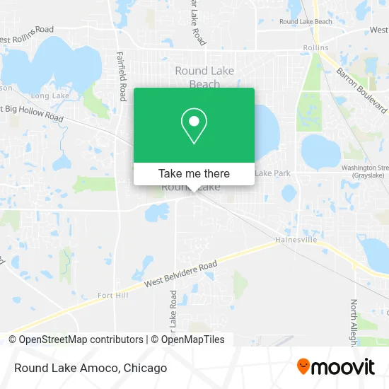 Round Lake Amoco map
