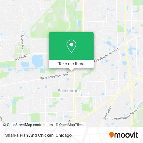 Sharks Fish And Chicken map