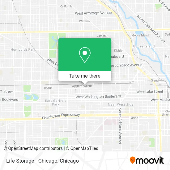 Life Storage - Chicago map