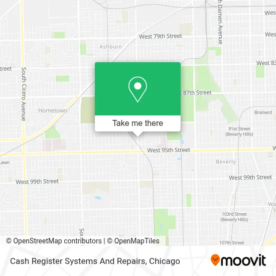 Cash Register Systems And Repairs map
