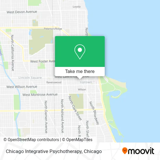 Chicago Integrative Psychotherapy map