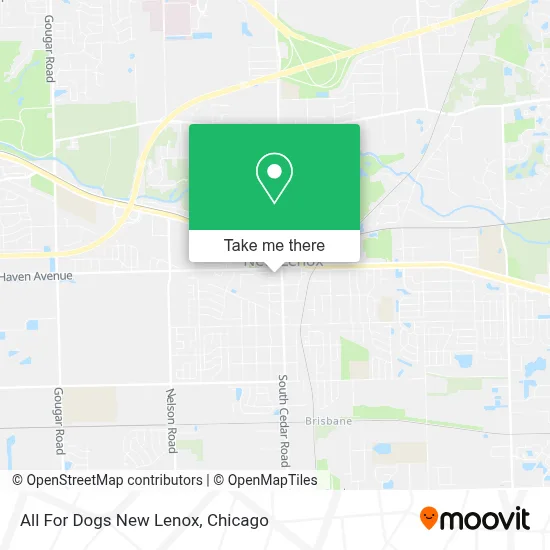 All For Dogs New Lenox map