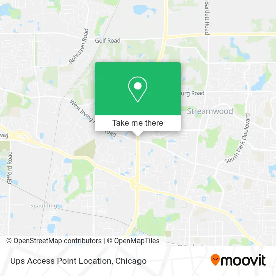 Ups Access Point Location map