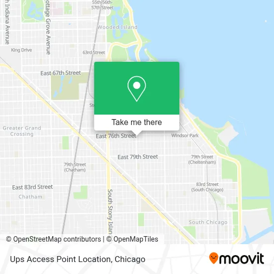 Ups Access Point Location map