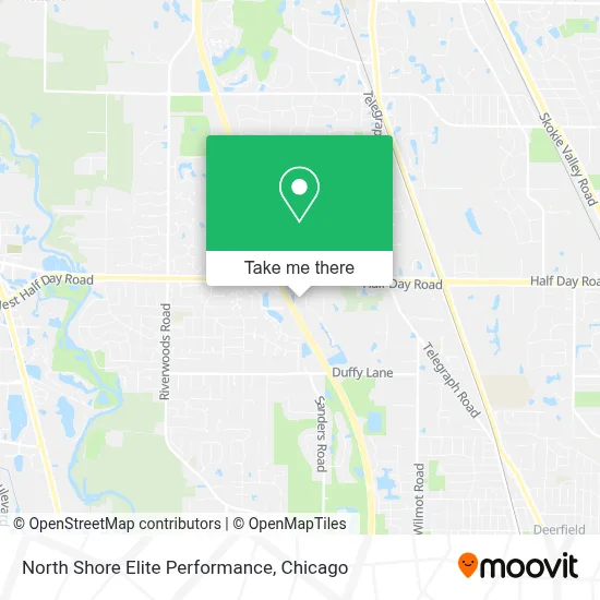 North Shore Elite Performance map